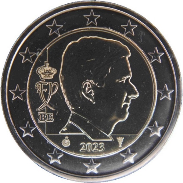 Бельгия 2 Евро (2023) KM#