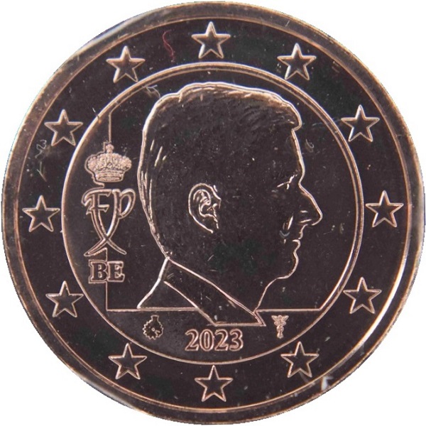 Бельгия 2 Евро цент (2023) KM#