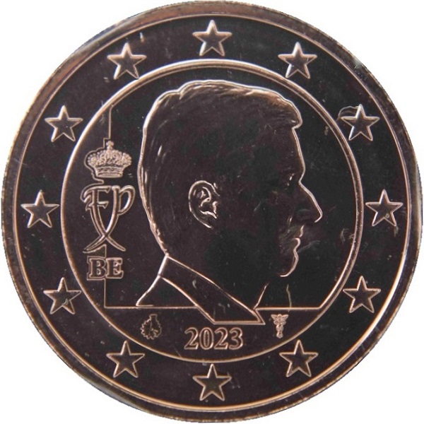 Бельгия 5 Евро цент (2023) KM#