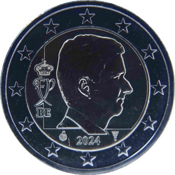 Бельгия 2 Евро (2024) KM#