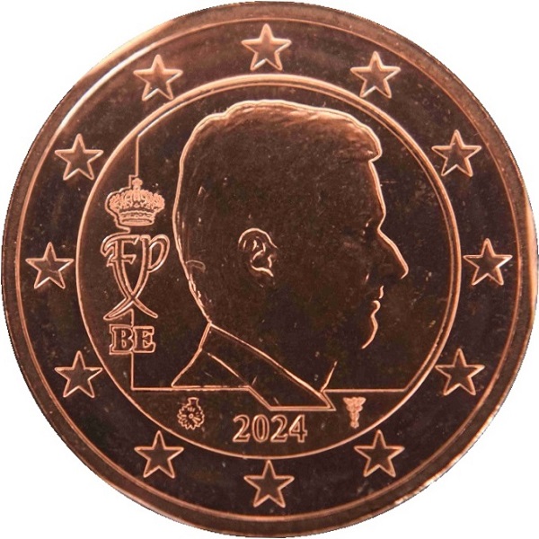 Бельгия 5 Евроцент (2024) KM#