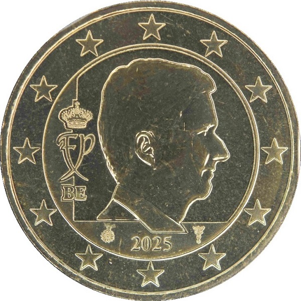 Бельгия 50 Евро цент (2025) KM#