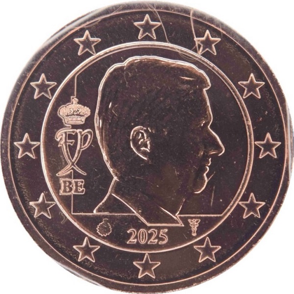 Бельгия 5 Евро цент (2025) KM#