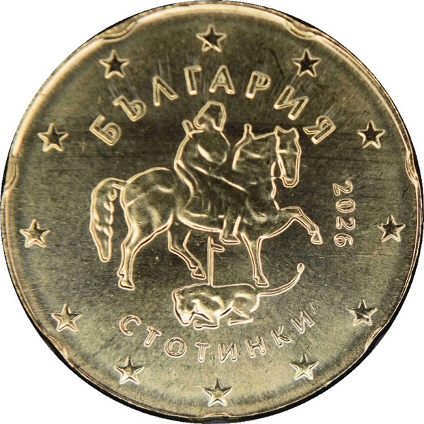 Болгария 20 Евроцент (2026) KM#
