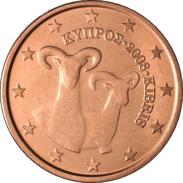 Cyprus 2 Euro cent (2008) KM#