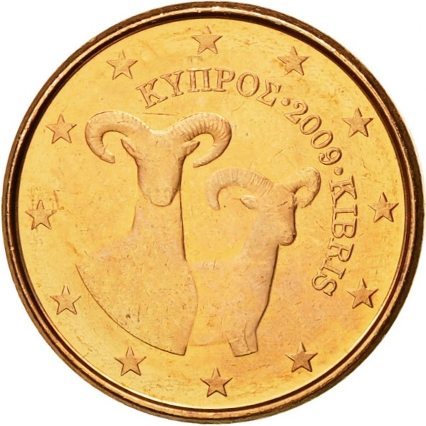 Кипр 1 Евро цент (2009) KM#
