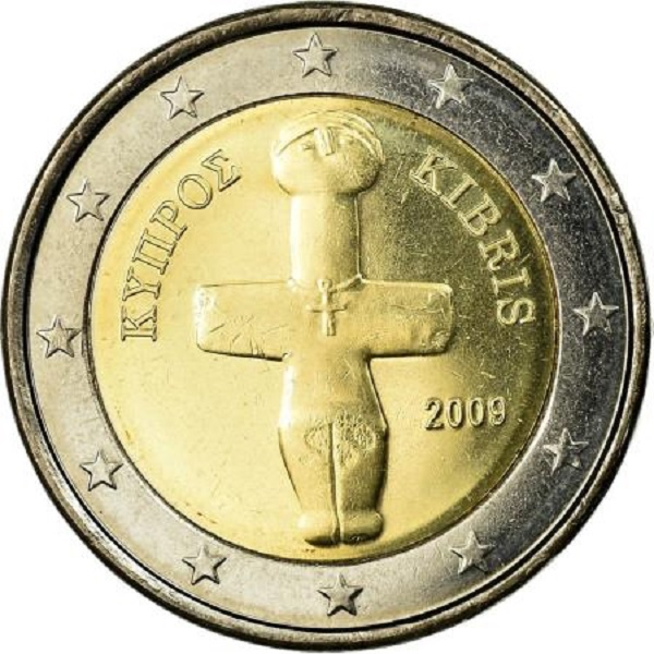 Кипр 2 Евро (2009) KM#