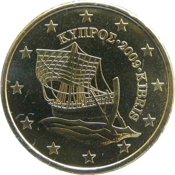 Кипр 50 Евро цент (2009) KM#