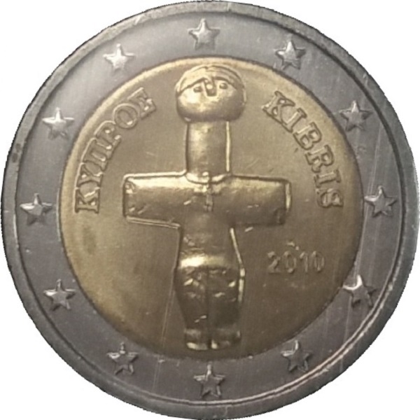 Кипр 2 Евро (2010) KM#