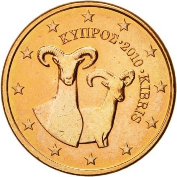 Cyprus 5 Euro cent (2010) KM#