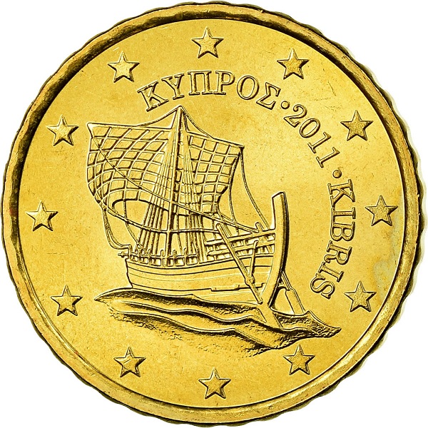Кипр 10 Евро цент (2011) KM#
