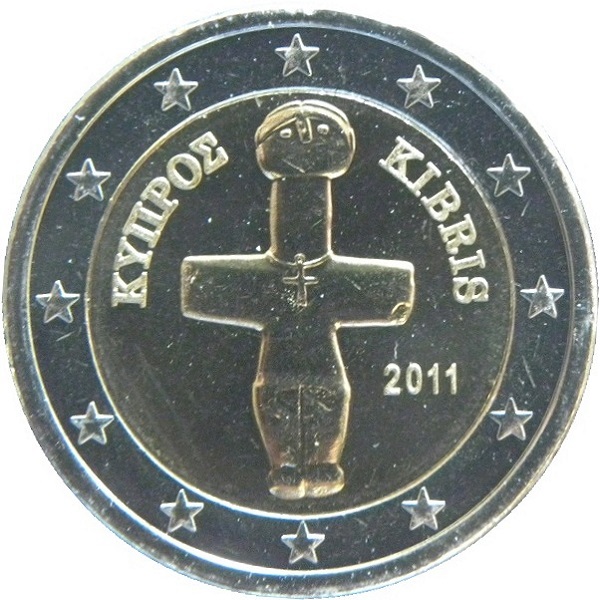 Кипр 2 Евро (2011) KM#