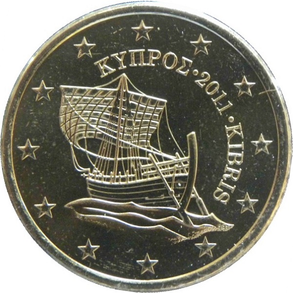 Кипр 50 Евро цент (2011) KM#