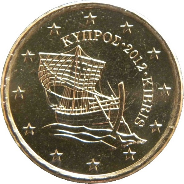 Кипр 10 Евро цент (2012) KM#
