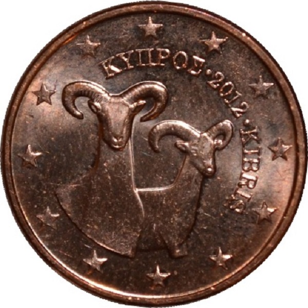 Кипр 2 Евро цент (2012) KM#