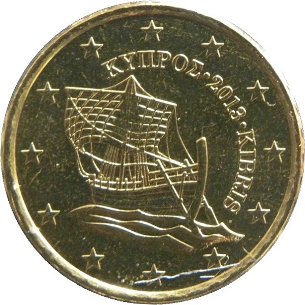 Кипр 10 Евро цент (2013) KM#