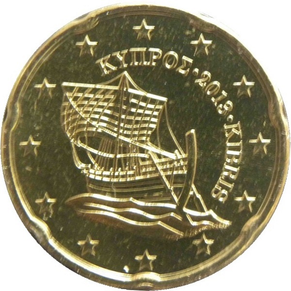 Кипр 20 Евро цент (2013) KM#
