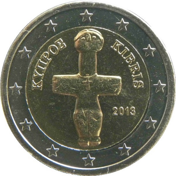 Кипр 2 Евро (2013) KM#