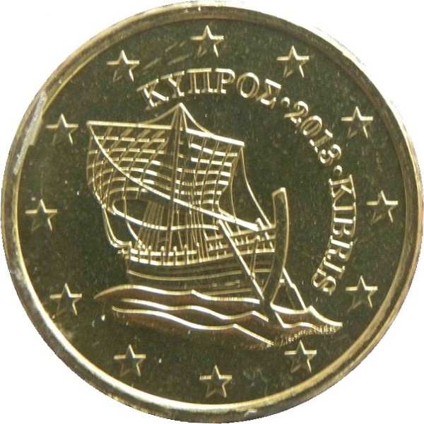 Кипр 50 Евро цент (2013) KM#
