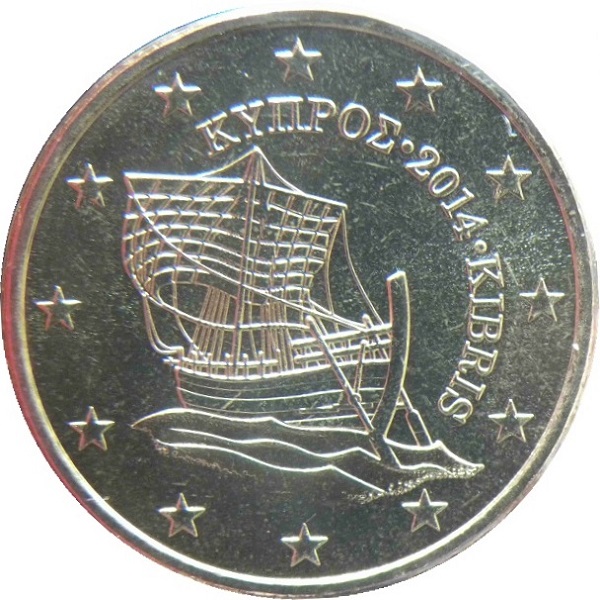 Кипр 50 Евро цент (2014) KM#