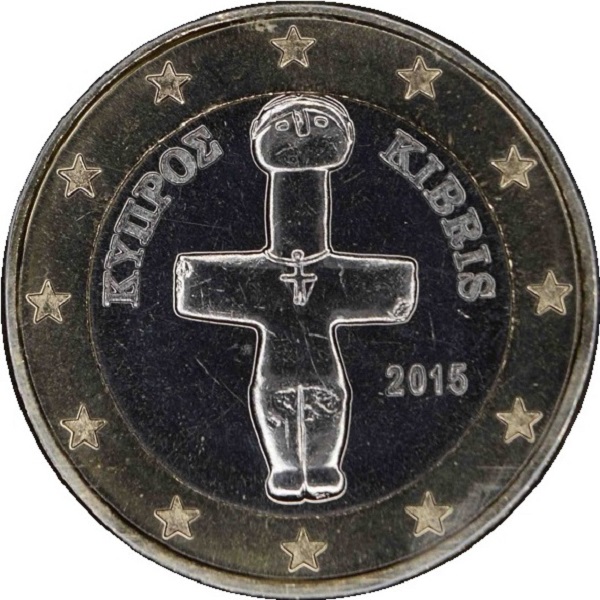Кипр 1 Евро (2015) KM#