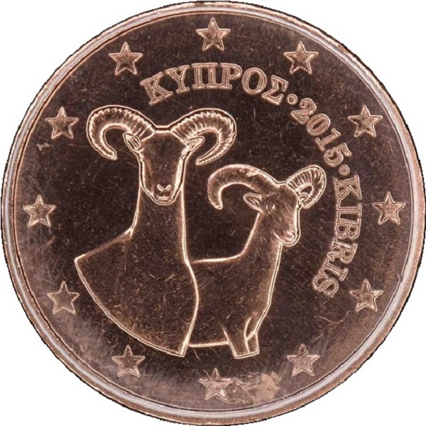 Кипр 2 Евро цент (2015) KM#