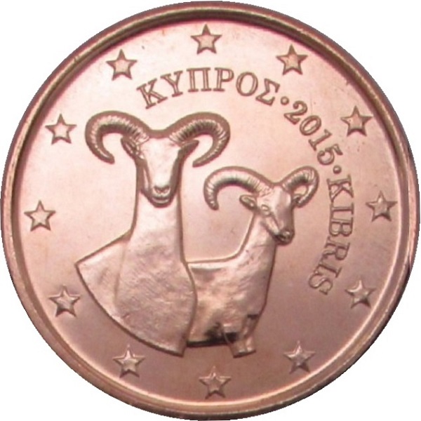 Кипр 5 Евро цент (2015) KM#