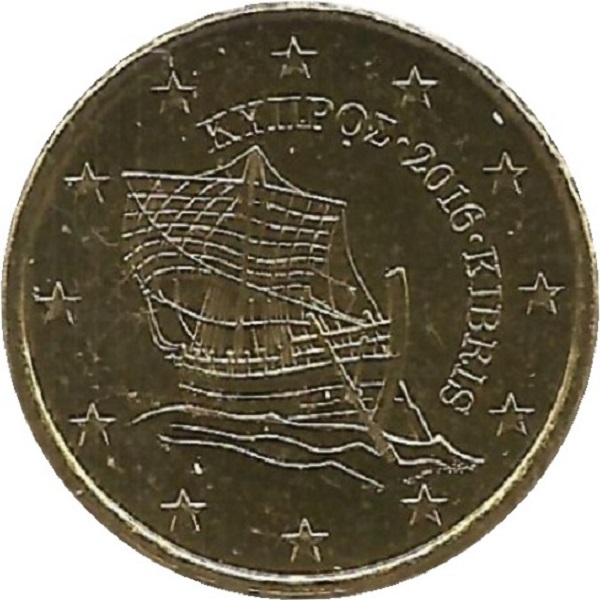 Кипр 10 Евро цент (2016) KM#