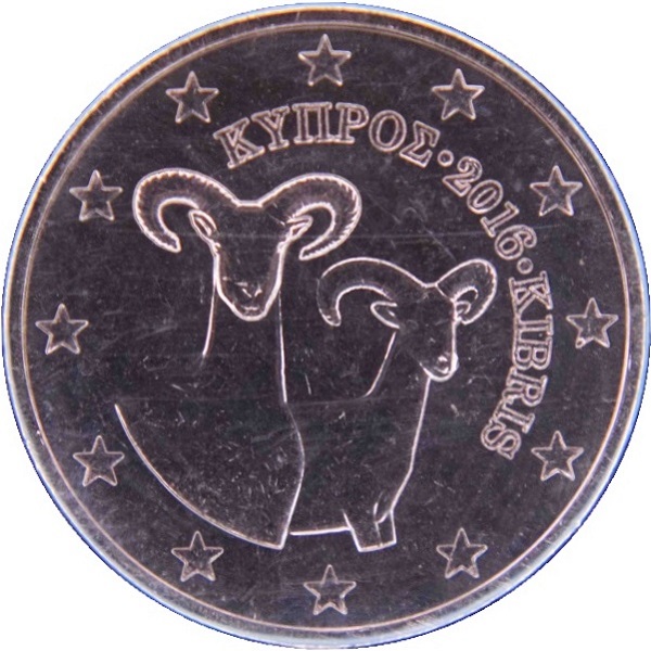 Кипр 1 Евро цент (2016) KM#