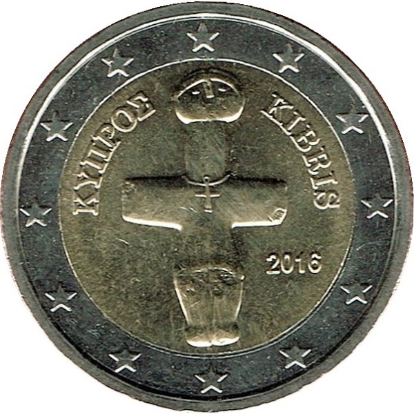 Кипр 2 Евро (2016) KM#