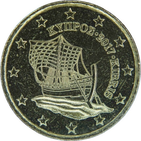 Кипр 10 Евро цент (2017) KM#