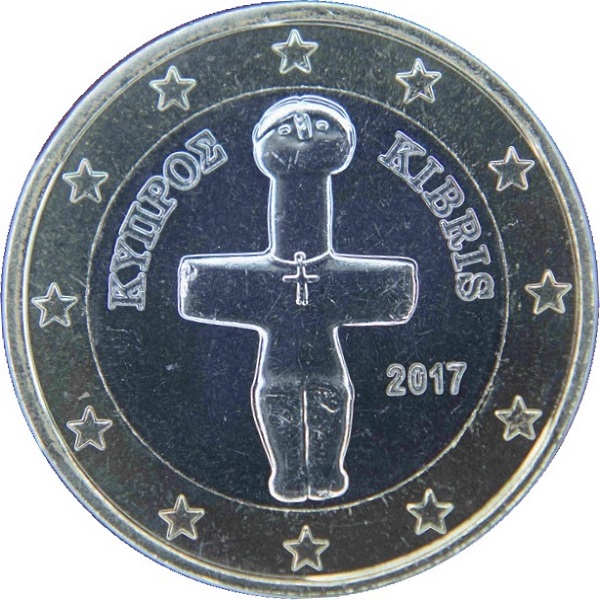 Кипр 1 Евро (2017) KM#