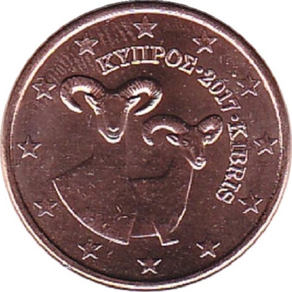 Кипр 5 Евро цент (2017) KM#