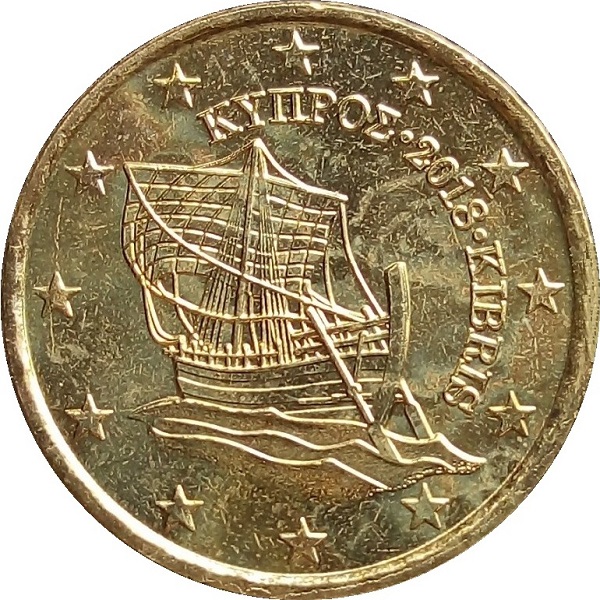 Кипр 10 Евро цент (2018) KM#