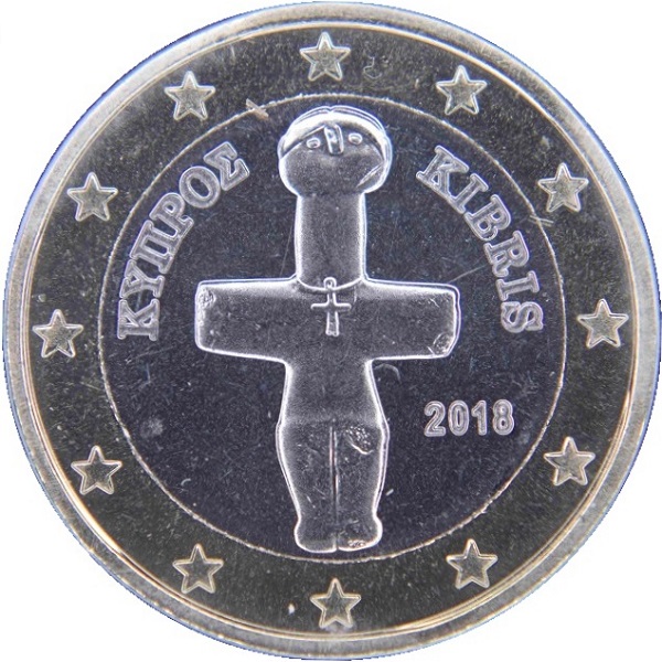 Кипр 1 Евро (2018) KM#