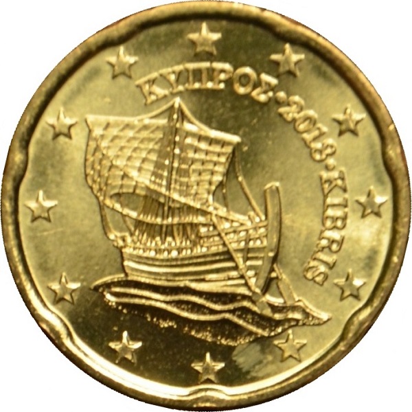 Кипр 20 Евро цент (2018) KM#