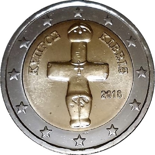 Кипр 2 Евро (2018) KM#