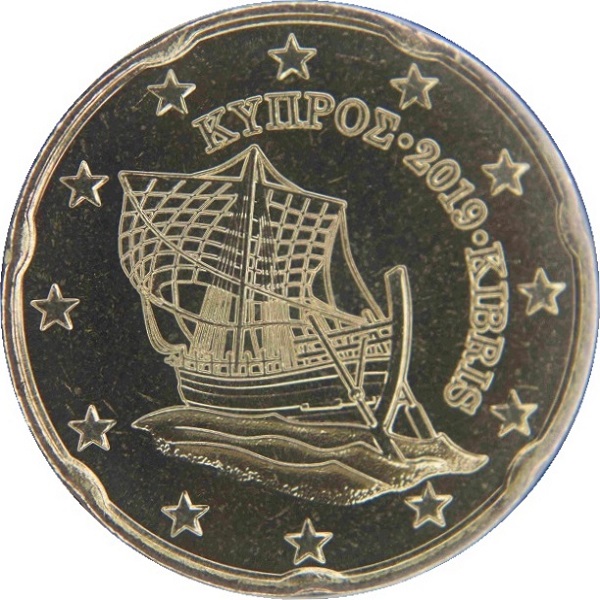 Кипр 20 Евро цент (2019) KM#