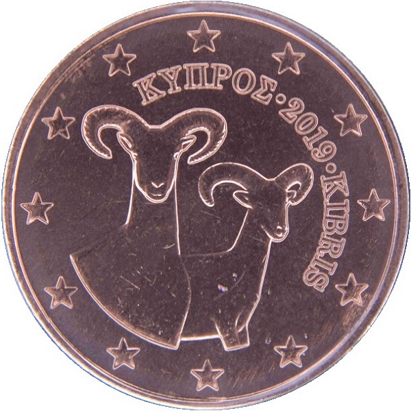 Кипр 2 Евро цент (2019) KM#