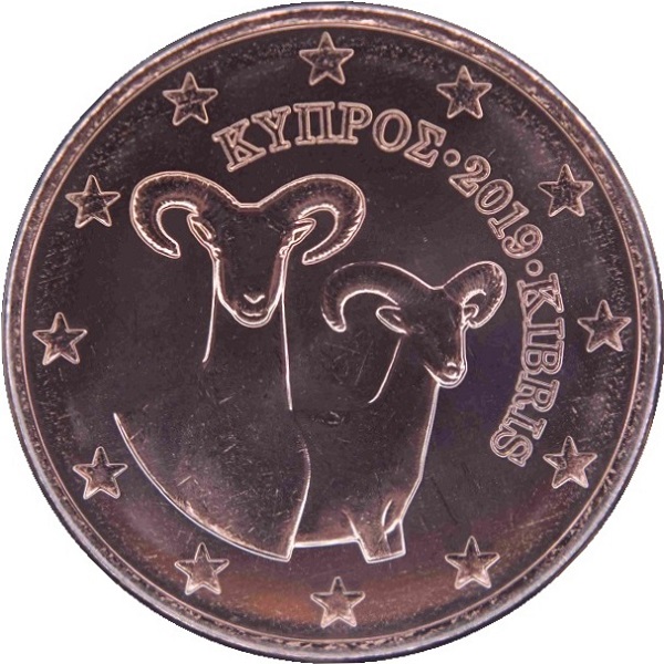 Кипр 5 Евро цент (2019) KM#