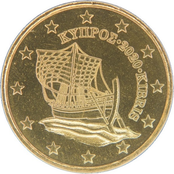 Cyprus 10 Euro cent (2020) KM#
