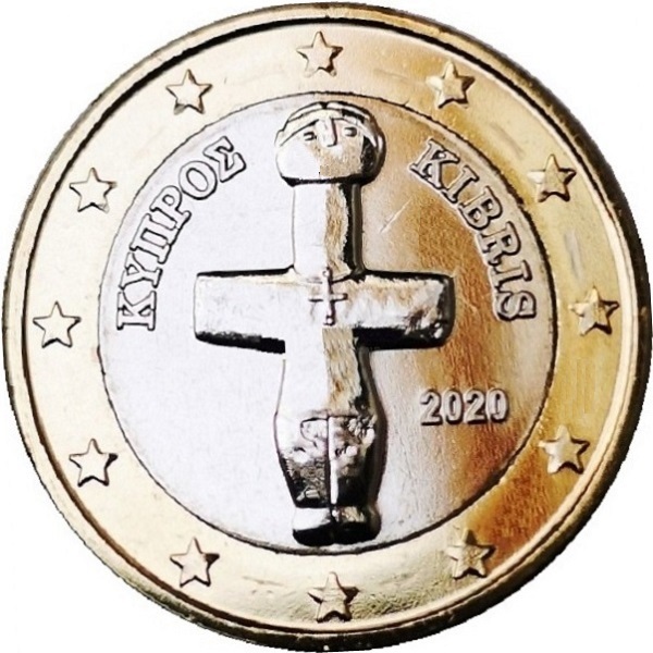 Кипр 1 Евро (2020) KM#
