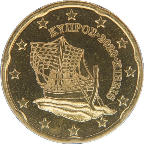 Кипр 20 Евро цент (2020) KM#