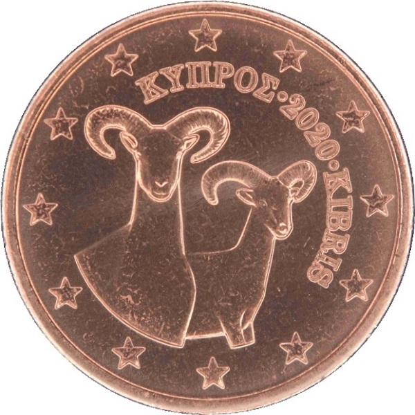 Cyprus 2 Euro cent (2020) KM#