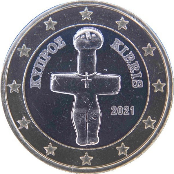 Cyprus 1 Euro (2021) KM#