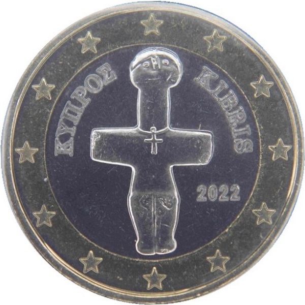 Кипр 1 Евро (2022) KM#
