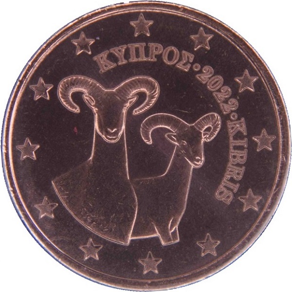 Кипр 1 Евро цент (2022) KM#