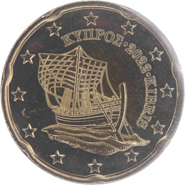 Кипр 20 Евро цент (2022) KM#