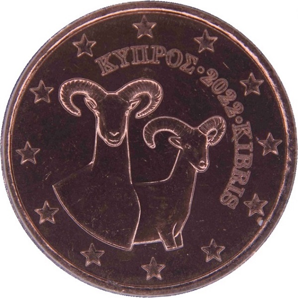 Кипр 2 Евро цент (2022) KM#