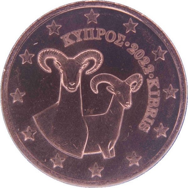 Кипр 5 Евро цент (2022) KM#